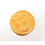 A 1918 gold Sovereign