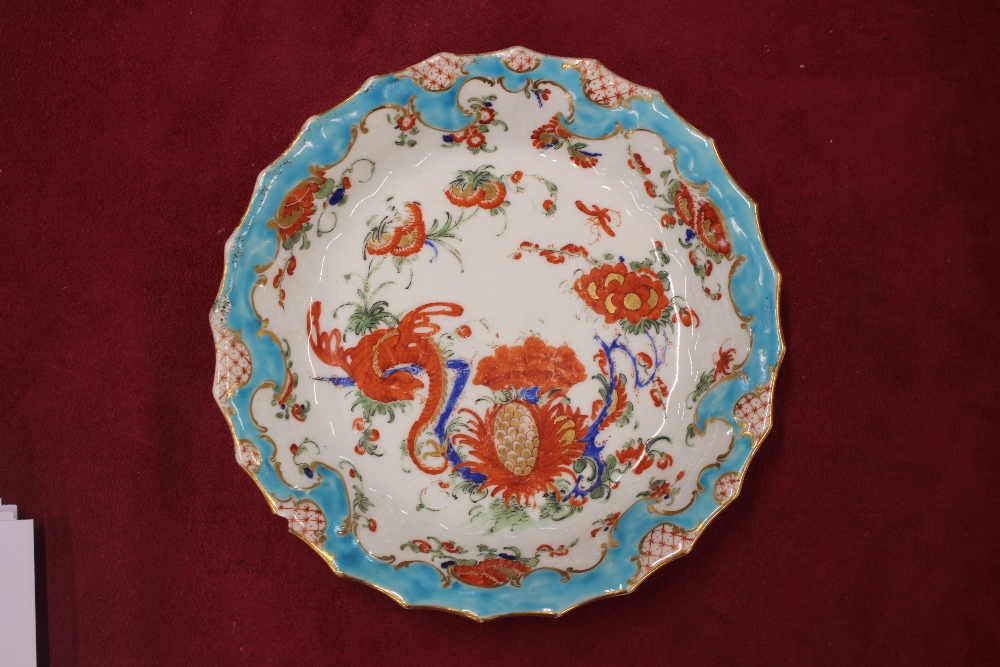 A collection of First Period Worcester tea ware of Jabberwocky pattern, comprising teapot, covered - Image 23 of 31