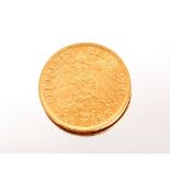 An 1891 gold 20 mark (Prussia)