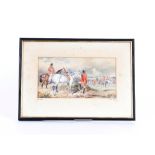 George Finch Mason, pair of hunting scenes entitled "The Meet" and "Breaking Cover", signed