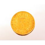 A Louis XVIII 1815 20 Franc gold coin