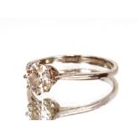 A platinum solitaire diamond ring, approx. diamond weight 1carat, approx. total weight 3gms