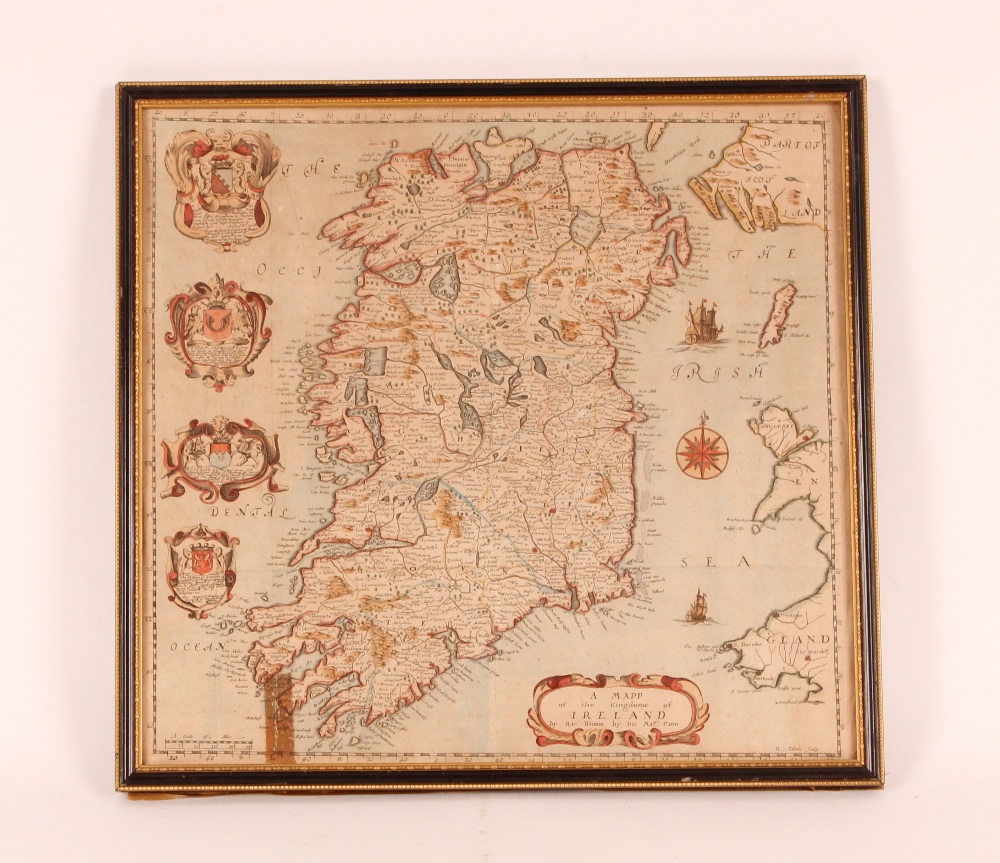 After Blome, coloured map "Of The Kingdom of Ireland" AF - Image 2 of 2