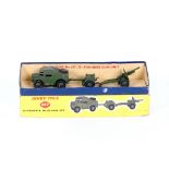 A Dinky 25 pounder field gun set 677, in original box