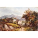 Alfred Coleman, mid 19th Century, pair of oils on canvas depicting mountainous landscapes and