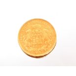 A 1913 gold 20 mark (Hamburg)