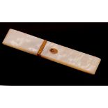 A Palais Royal mother of pearl needle case