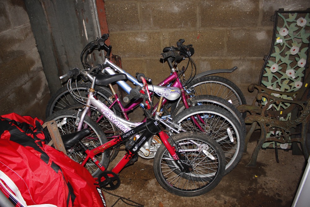 Four various bikes for spares or repairs