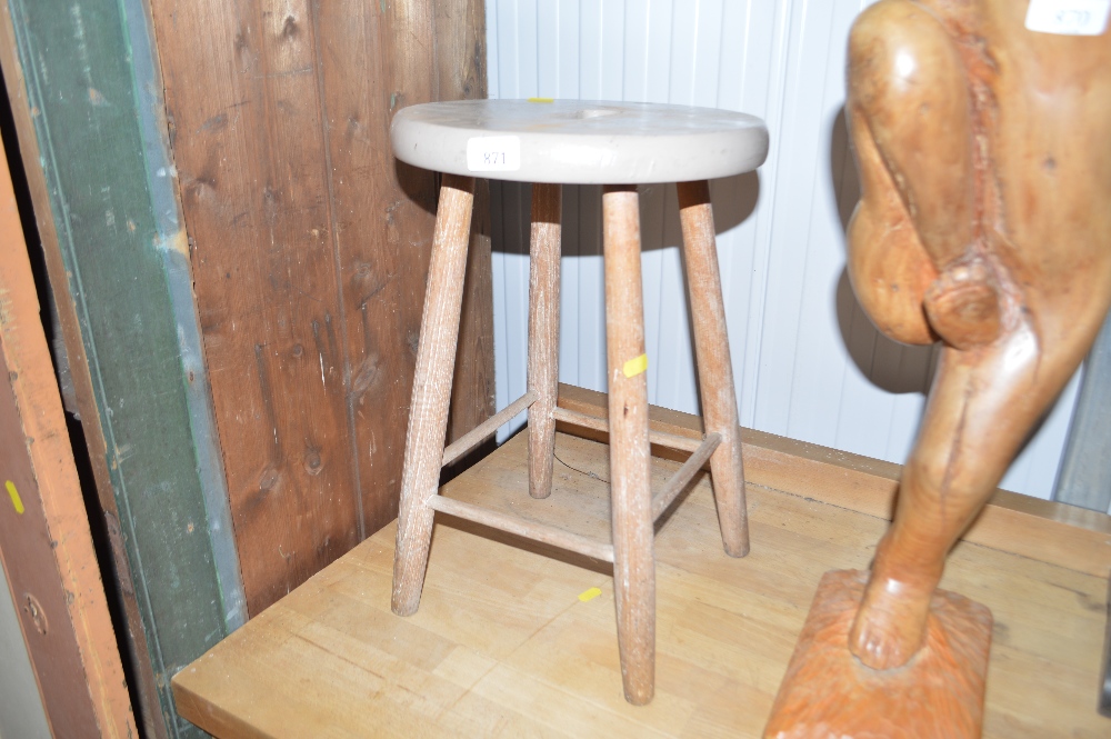 A pine stool