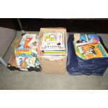 Three boxes of mostly children's books to include