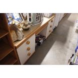 A teak dressing table