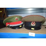 Two military caps