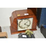 A West & Son of Dublin two hole mantel clock