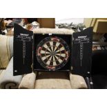 A Winau dart board in fitted case