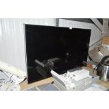 A 40" Samsung "Smart" flat screen television with remote c