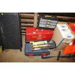 Four various tool boxes and contents