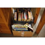 Two boxes of books