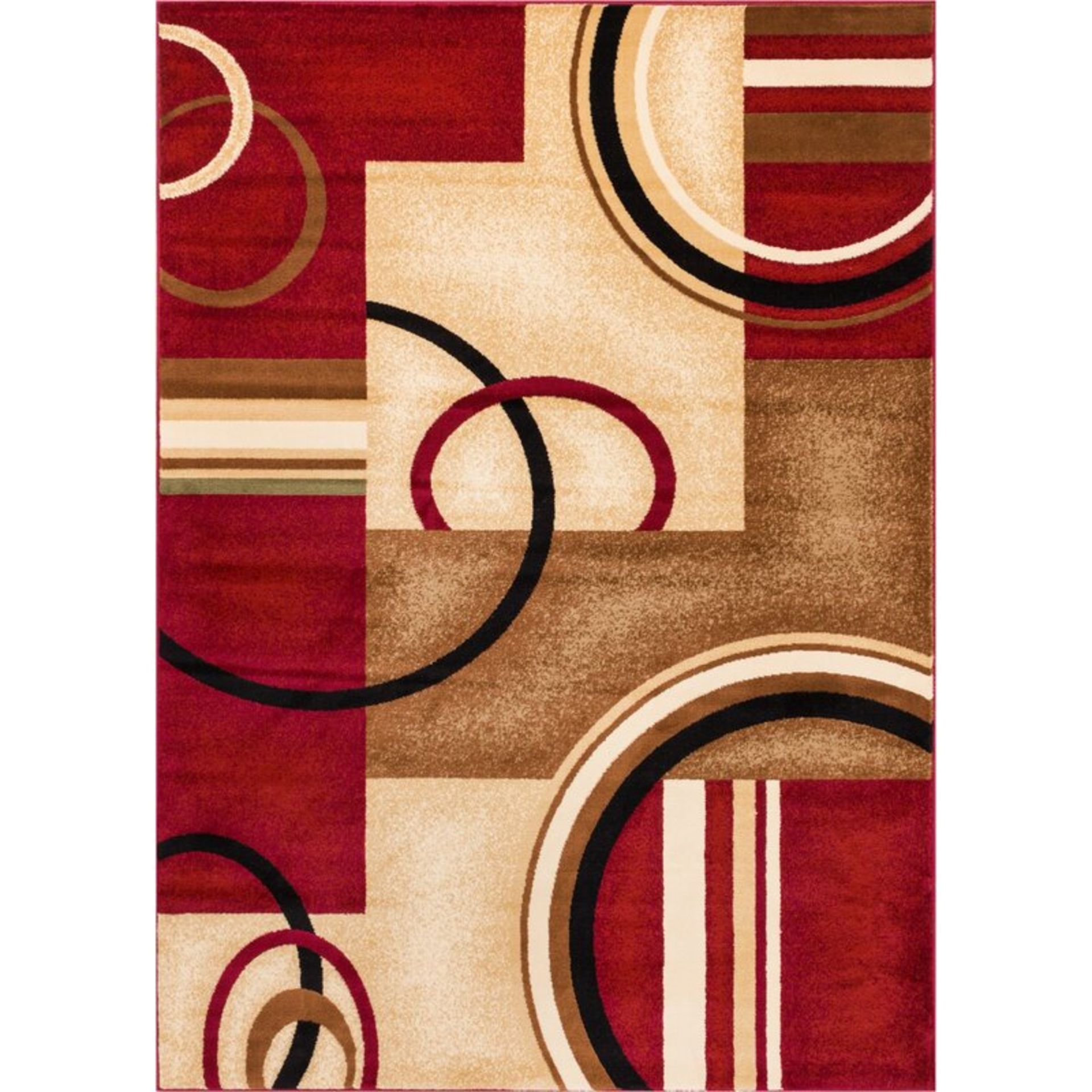 Barclay Red Area Rug by Wade Logan,