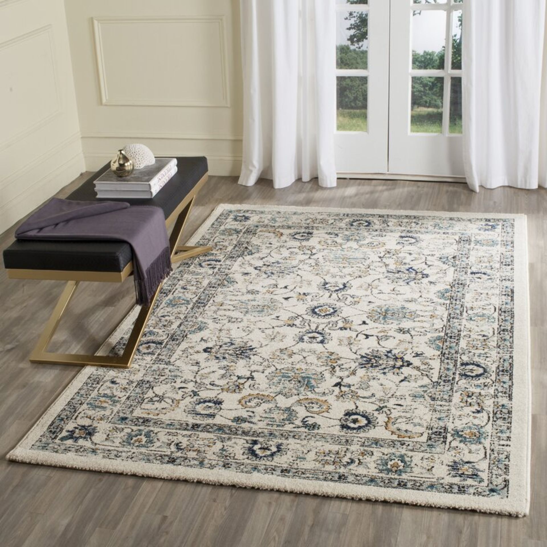 Seaman Woven Beige/Blue Rug, 120 x 180cm by Marlow Home Co. - Image 2 of 3