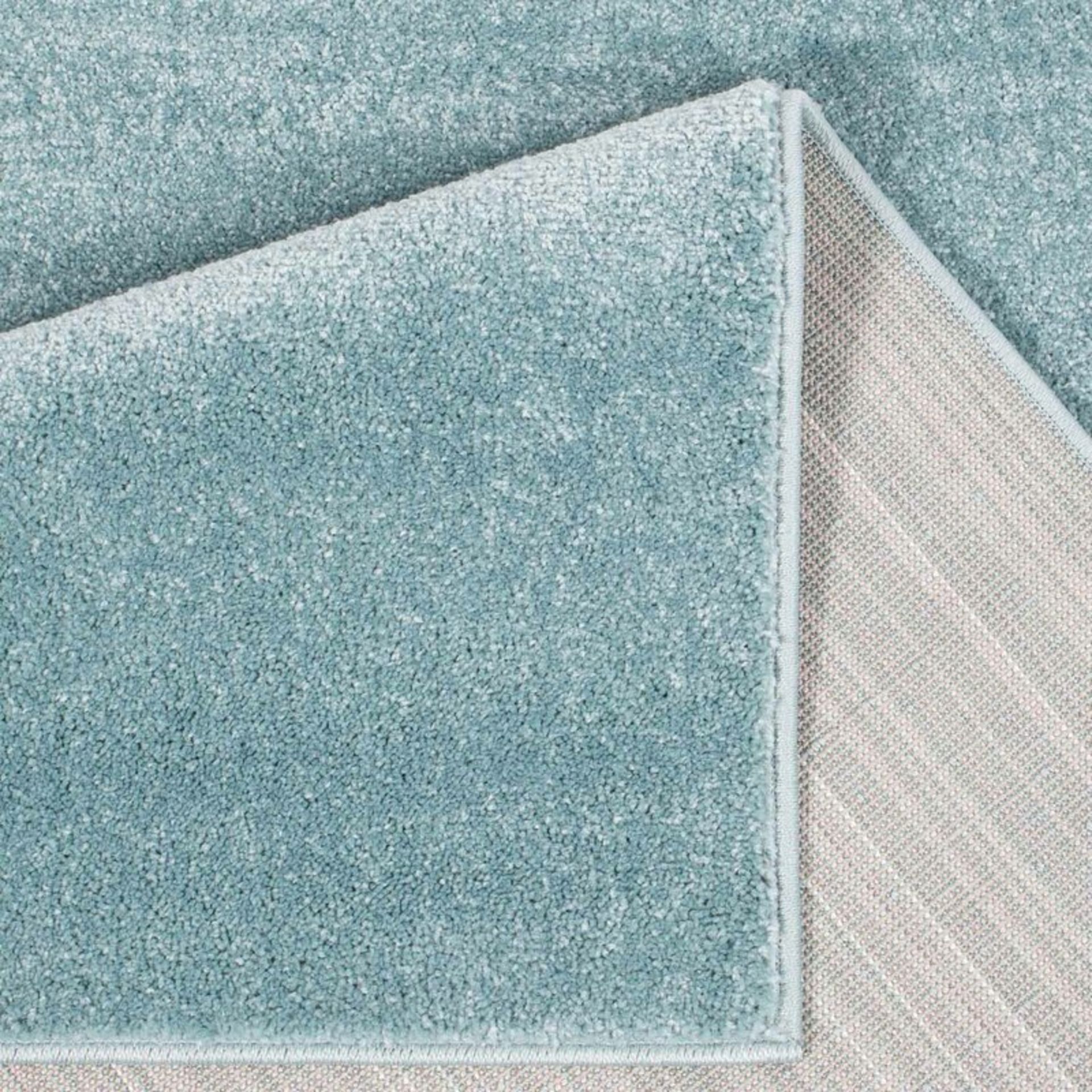 Flatweave Blue Rug by Carpet City, - Image 4 of 5