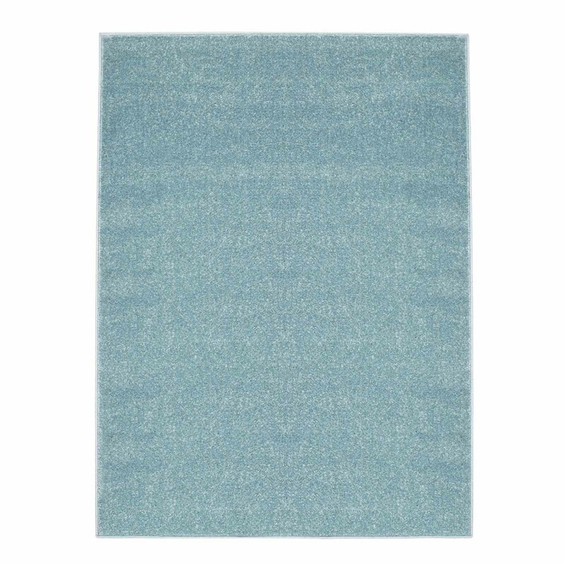 Flatweave Blue Rug by Carpet City,