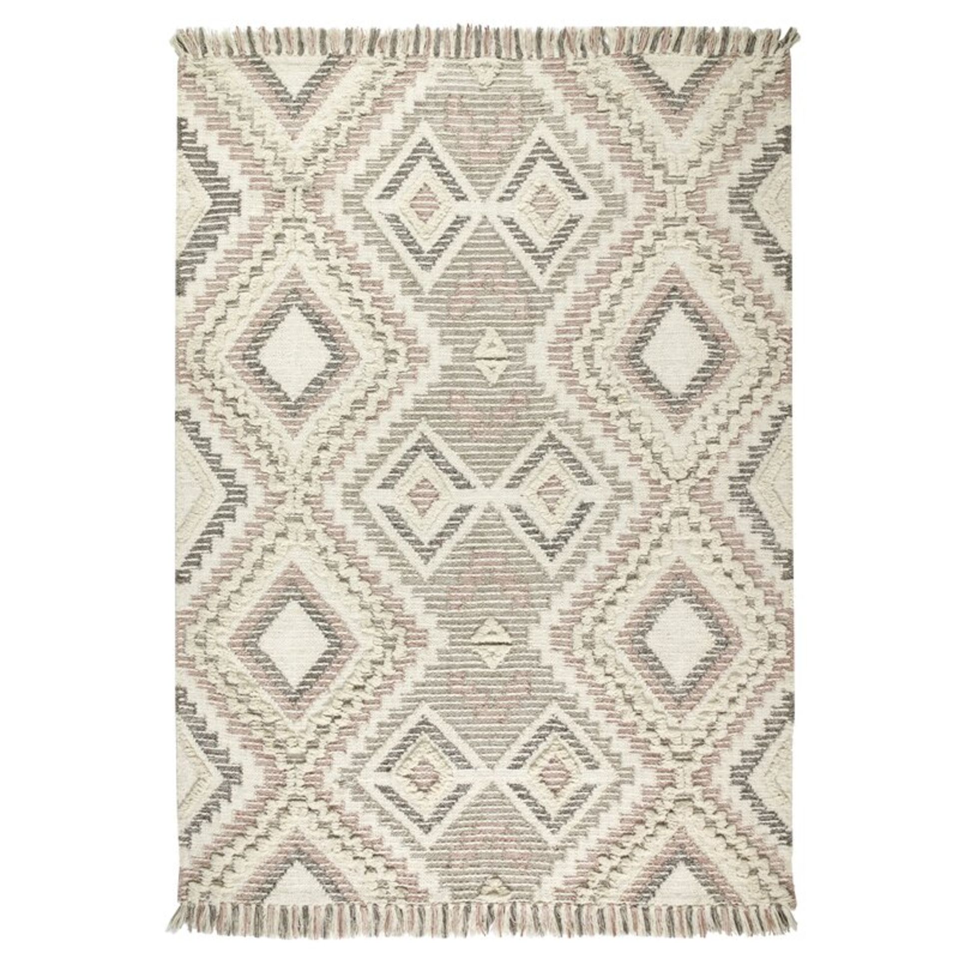 Boddie Handmade Kilim Cotton Beige Rug by Bloomsbury Market,