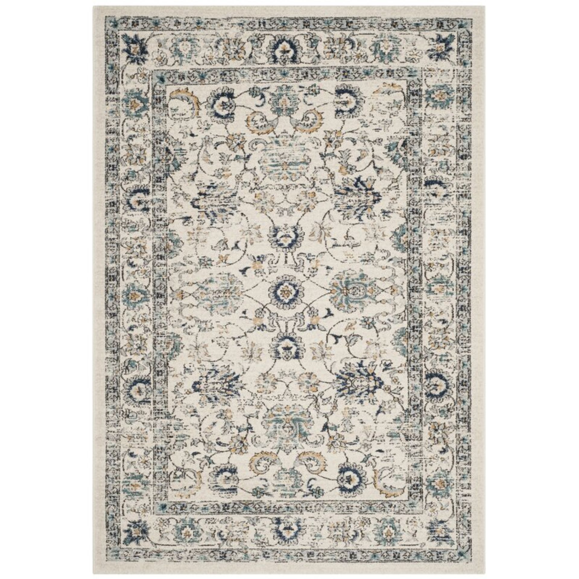 Seaman Woven Beige/Blue Rug, 120 x 180cm by Marlow Home Co.