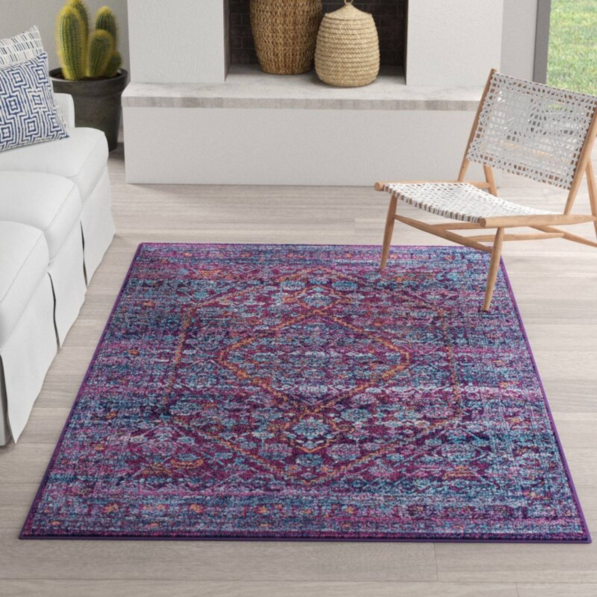 Daveney Purple Rug,