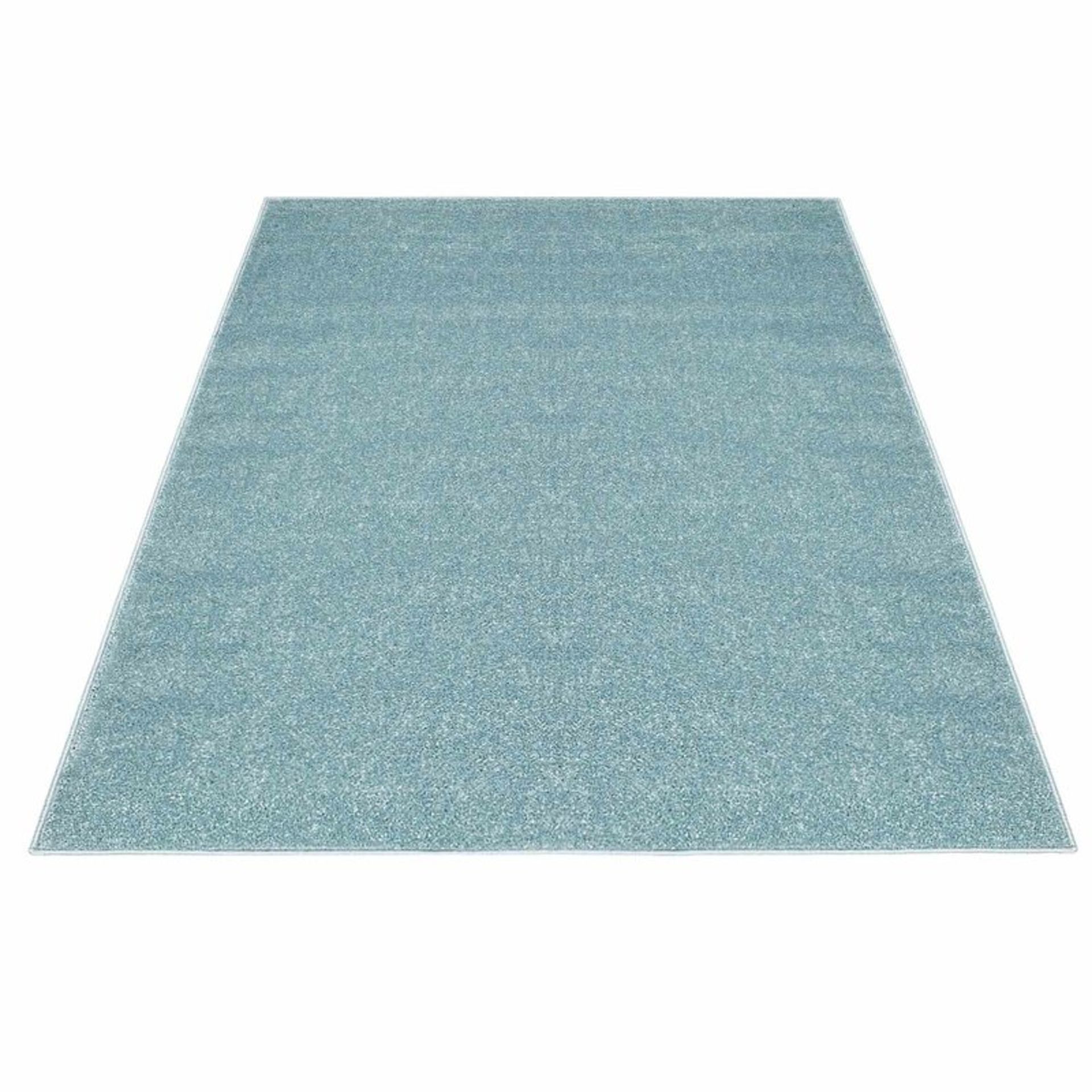 Flatweave Blue Rug by Carpet City, - Image 3 of 5