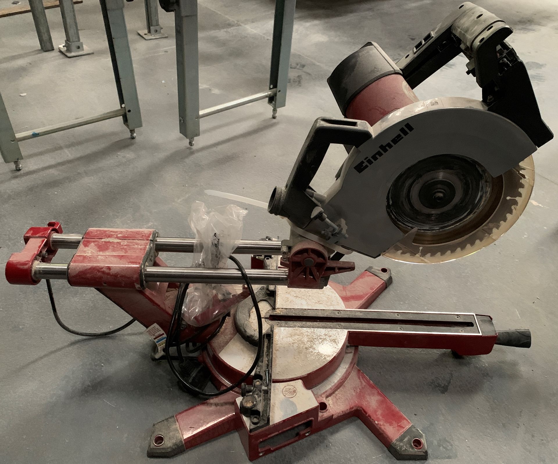 A Cinhell table top chop saw - 240v S/N