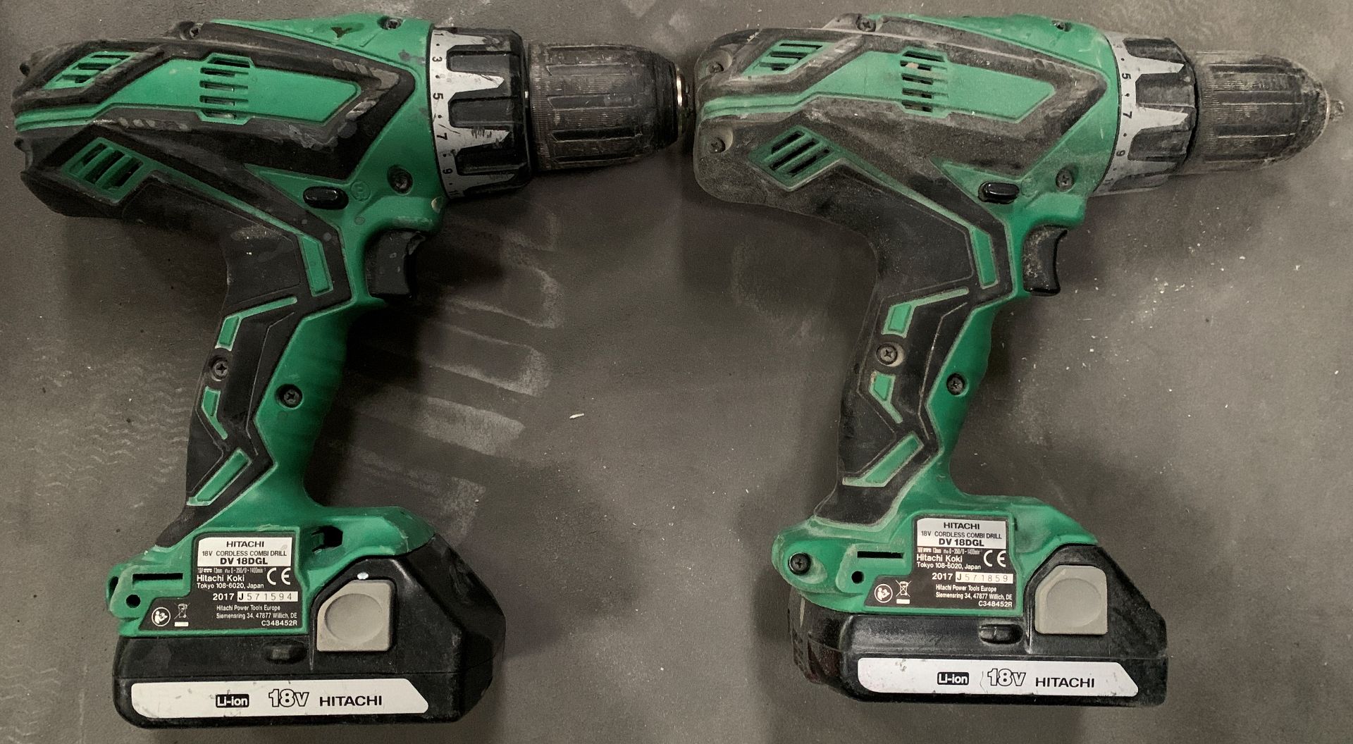 2 x Hitachi cordless drills complete wit - Image 2 of 4