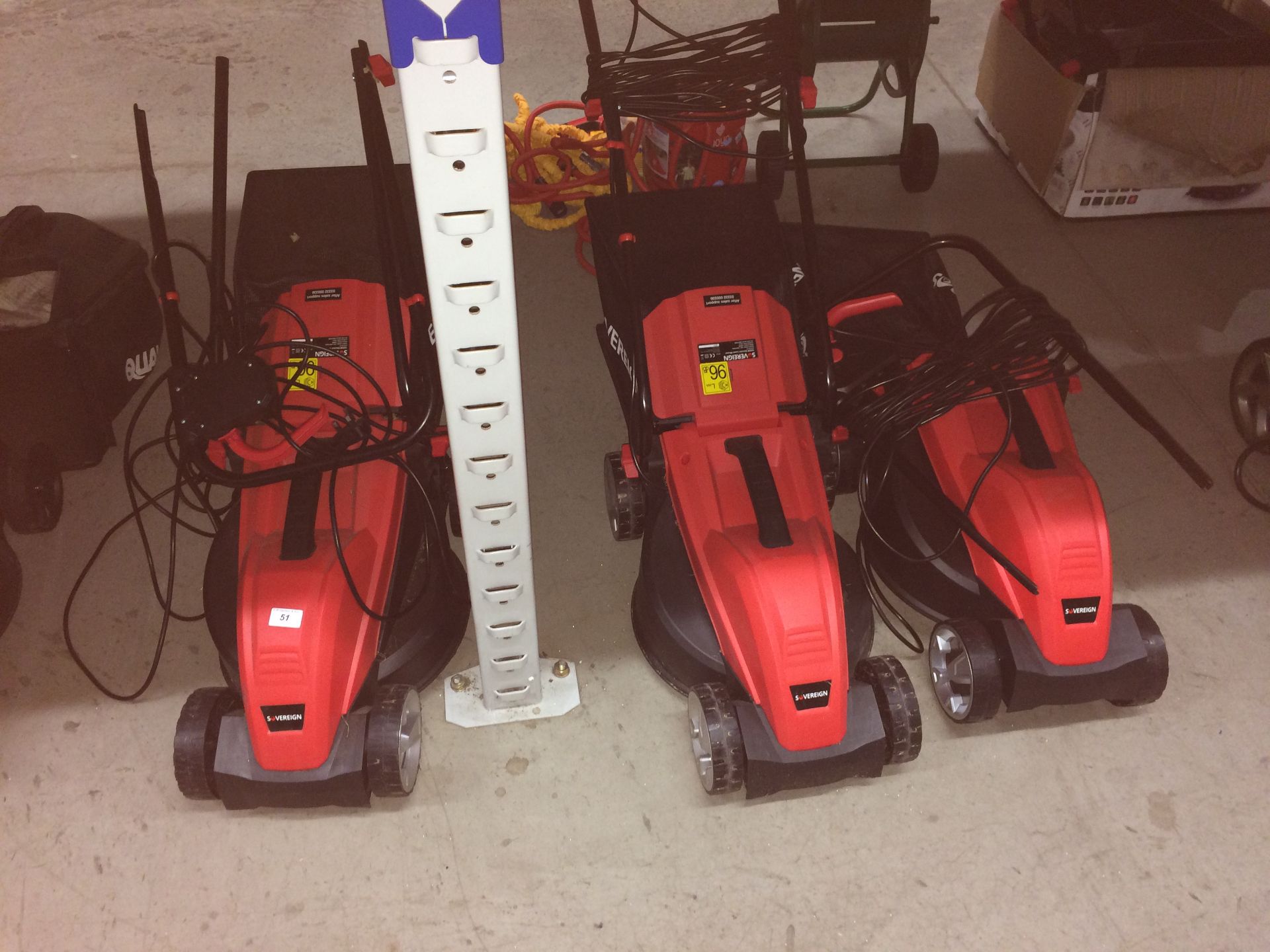 3 x Sovereign electric lawnmowers
