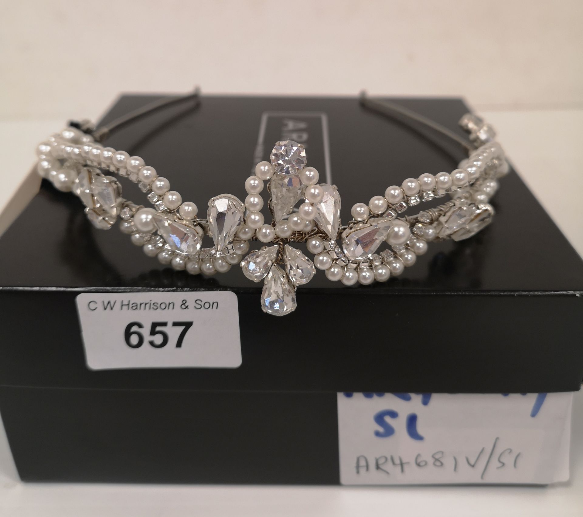 Bridal headband/tiara by Arianna RRP £215 (boxed)