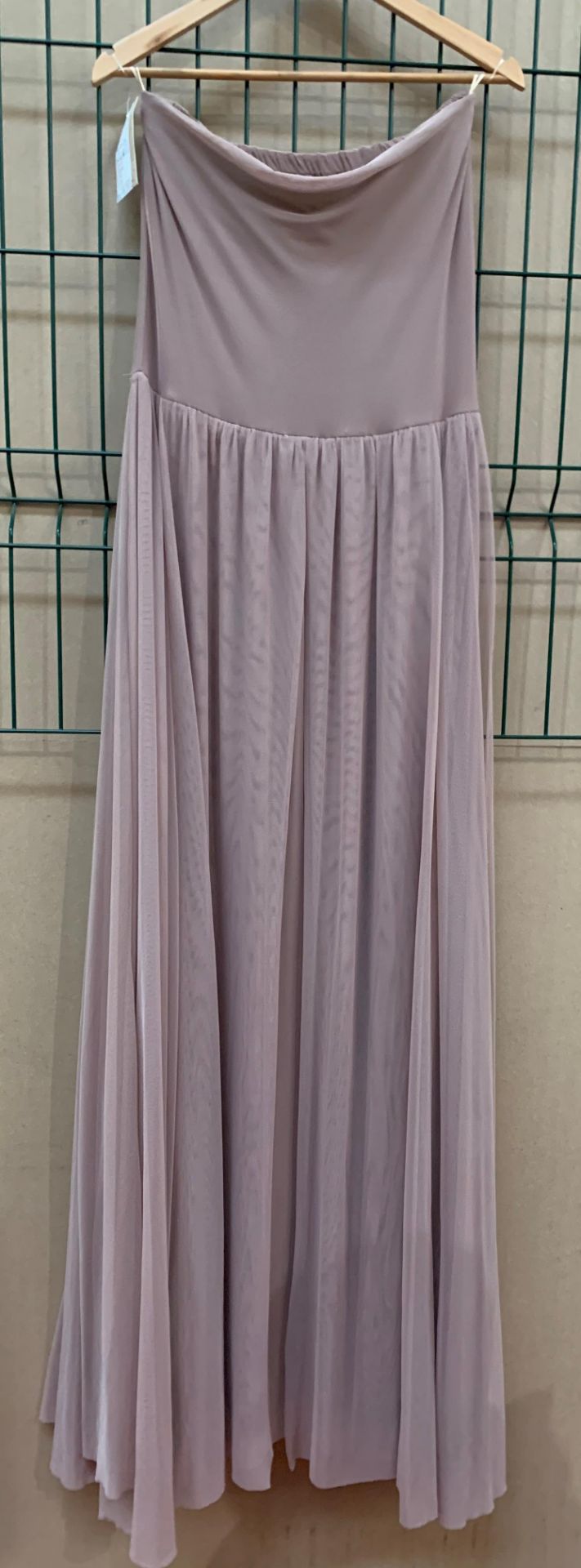 A bridesmaid/prom dress by Worldway, stone, one size,