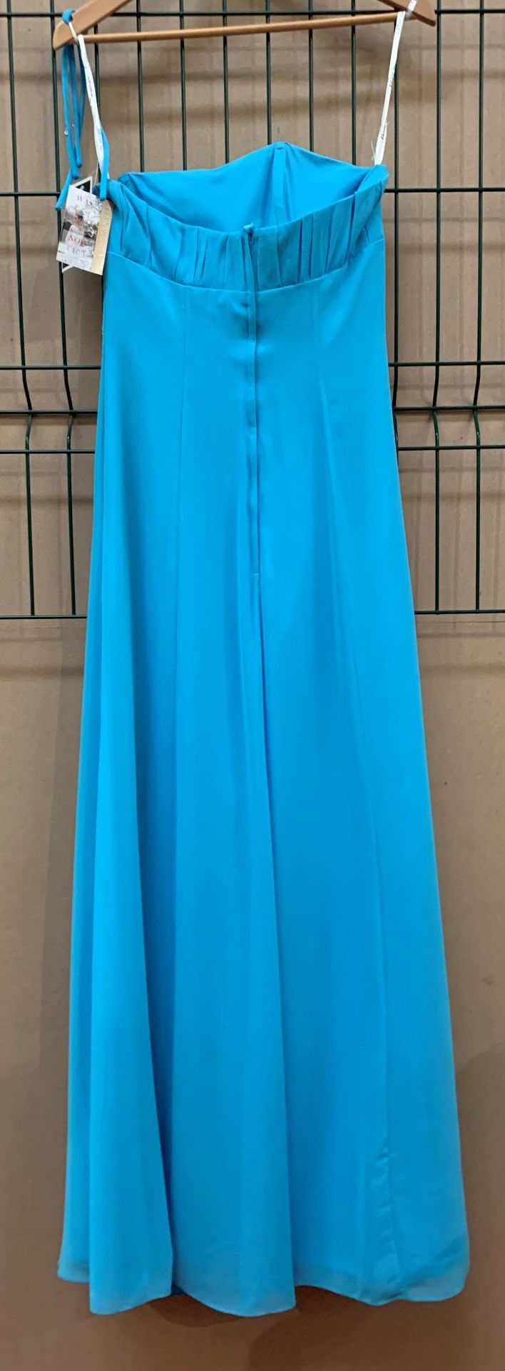 A bridesmaid/prom dress by Alexia Designs, model 4002, turquoise, size 8, - Image 2 of 2
