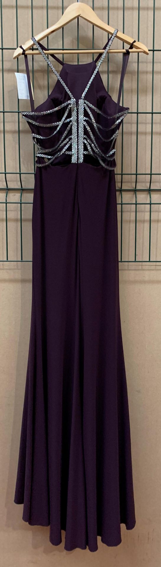 A bridesmaid/prom dress by Tiffanys, Lorna, plum, size 8, - Image 2 of 2