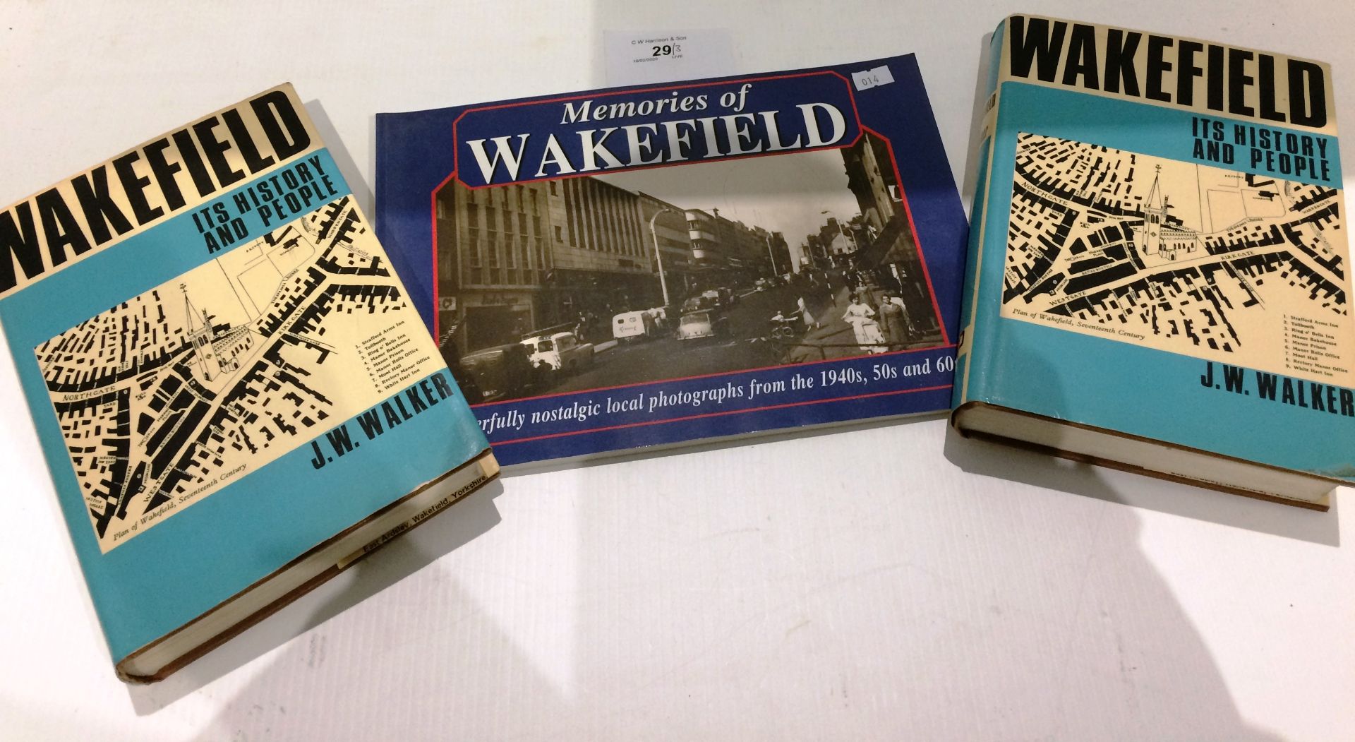 JW Walker Wakefield Its History and People third edition volumes I and II republished EP Publishing