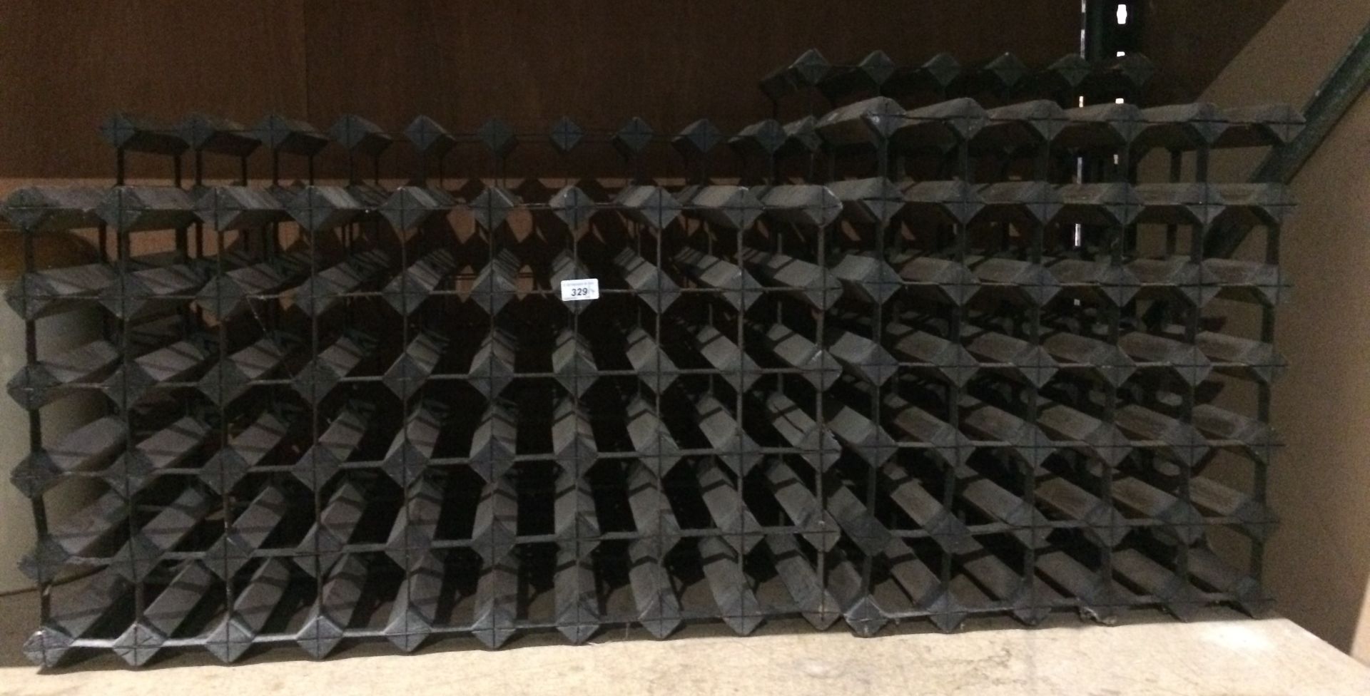 Four wine racks - fifty four bottle, sixty three bottle,