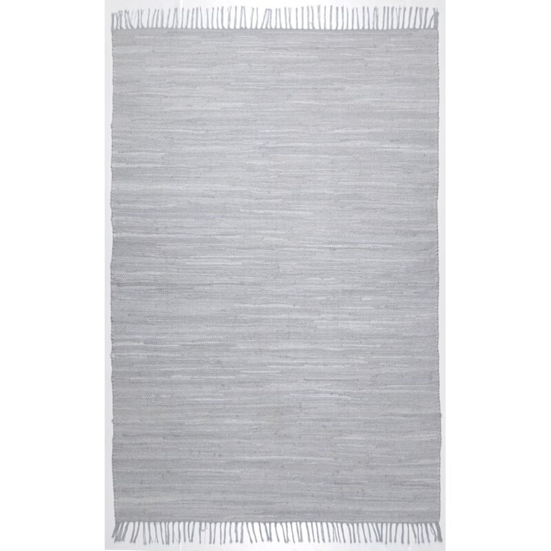 Abasi Handwoven Cotton Grey Rug by 17 St