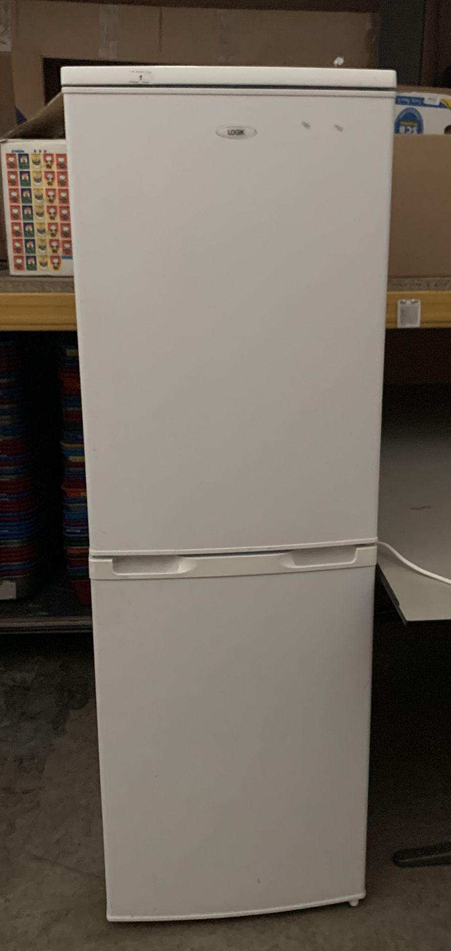 A Logik upright fridge freezer