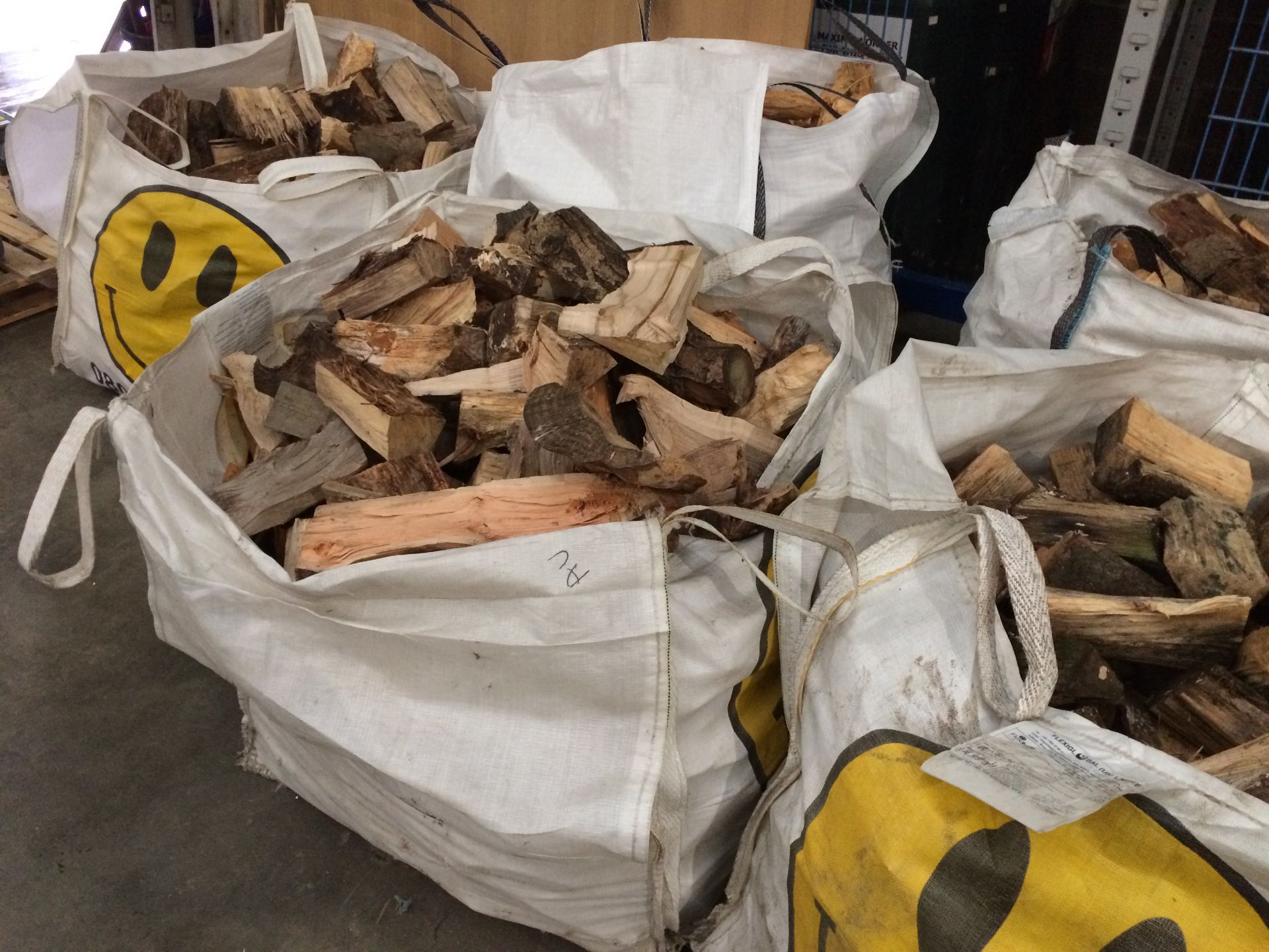 A large bag of logs