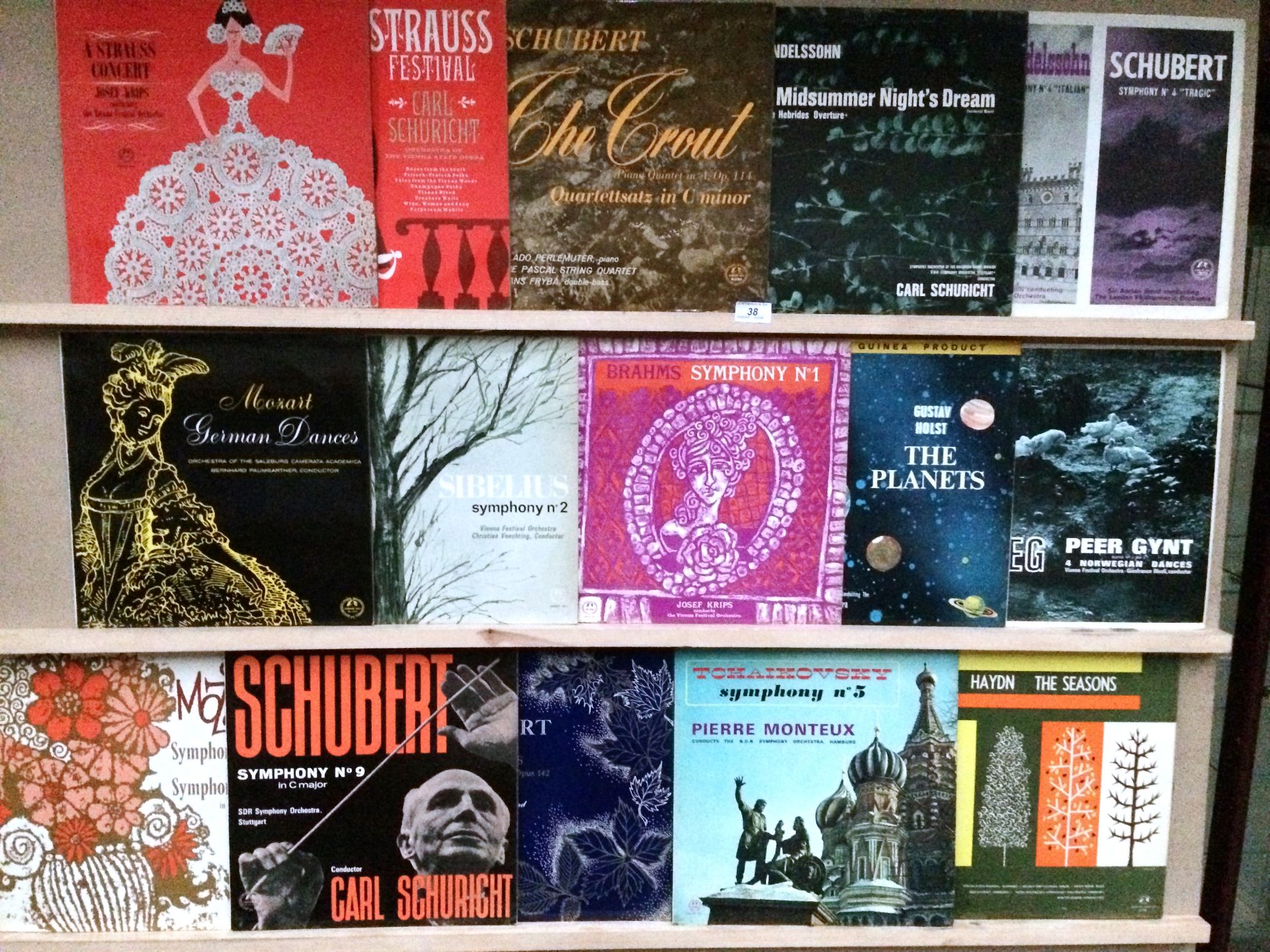 15 LP's - classical and opera - Mendelssohn, Haydn, Holst, Strauss etc.