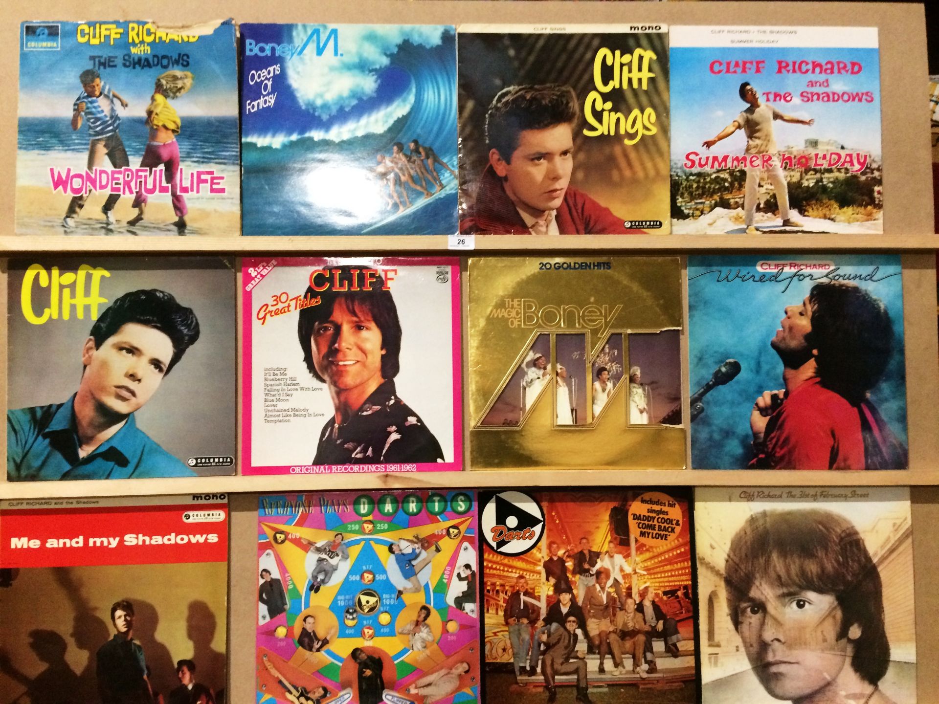 12 LP's - Cliff Richard and The Shadows,