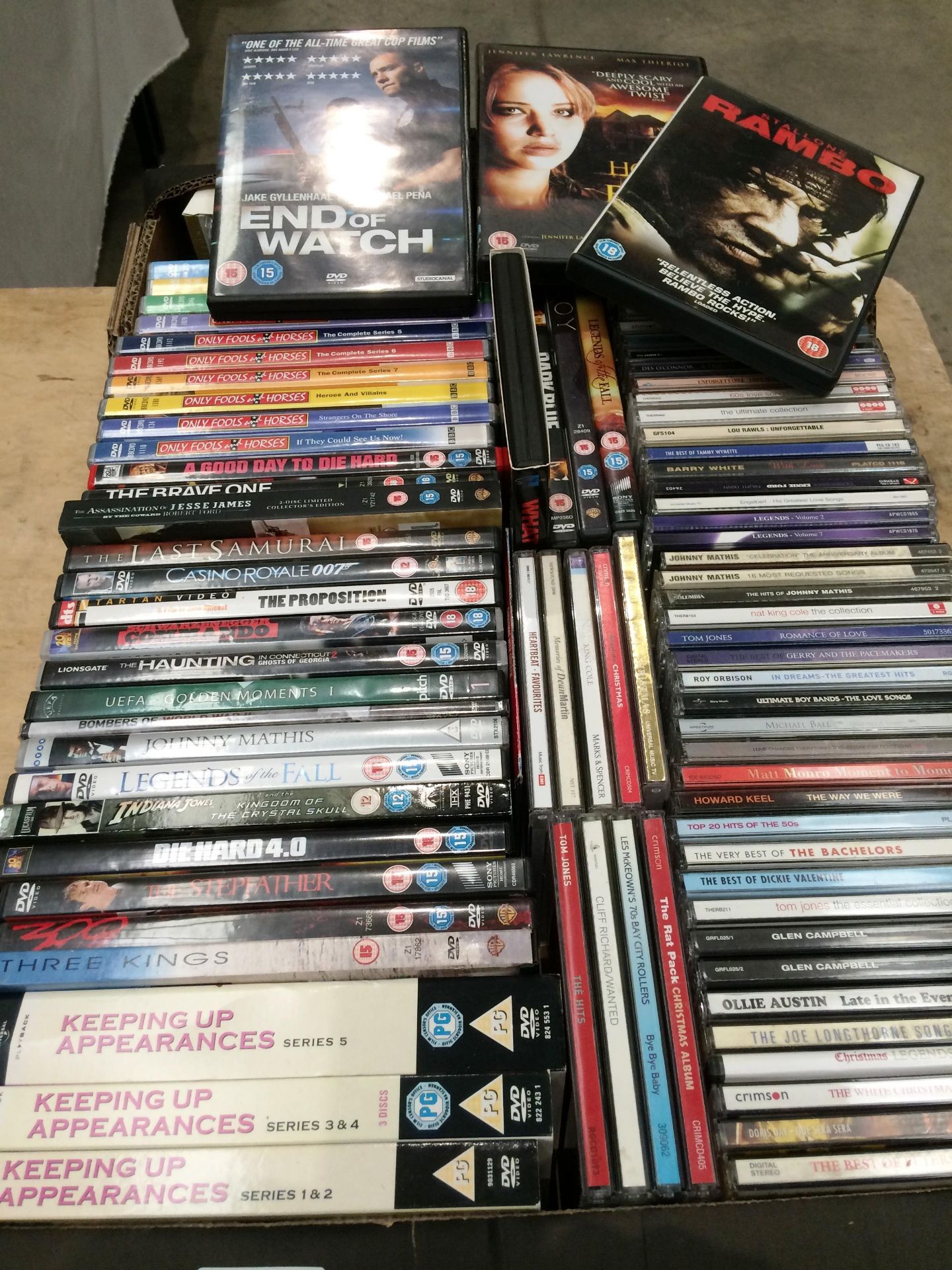 36 x assorted DVD's and box sets - Fools and Horses, Keeping Up Appearances, Die Hard 4.0 etc.