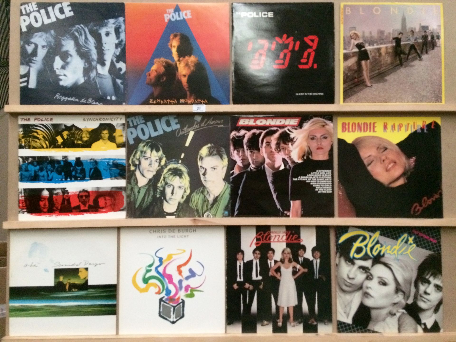 11 LP's and a Blondie 12" single - Mainly Police and Blondie
