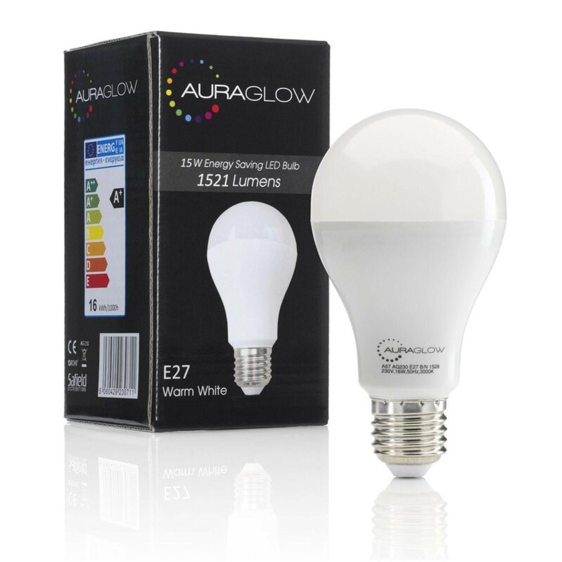 2 x Furlow 15W E27 LED Light Bulbs by Symple Stuff