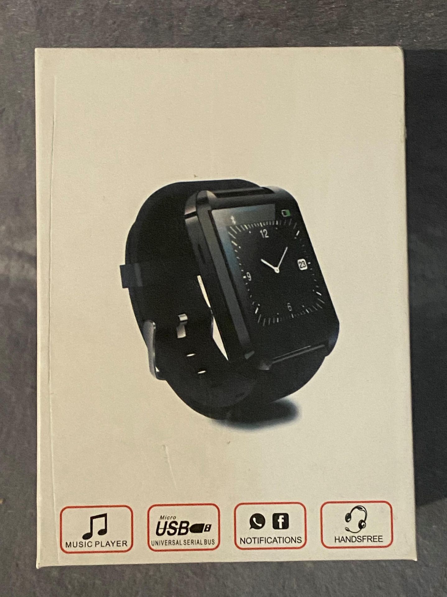 Touch screen smart watch in black (please note - this lot is subject to VAT) - Image 2 of 2