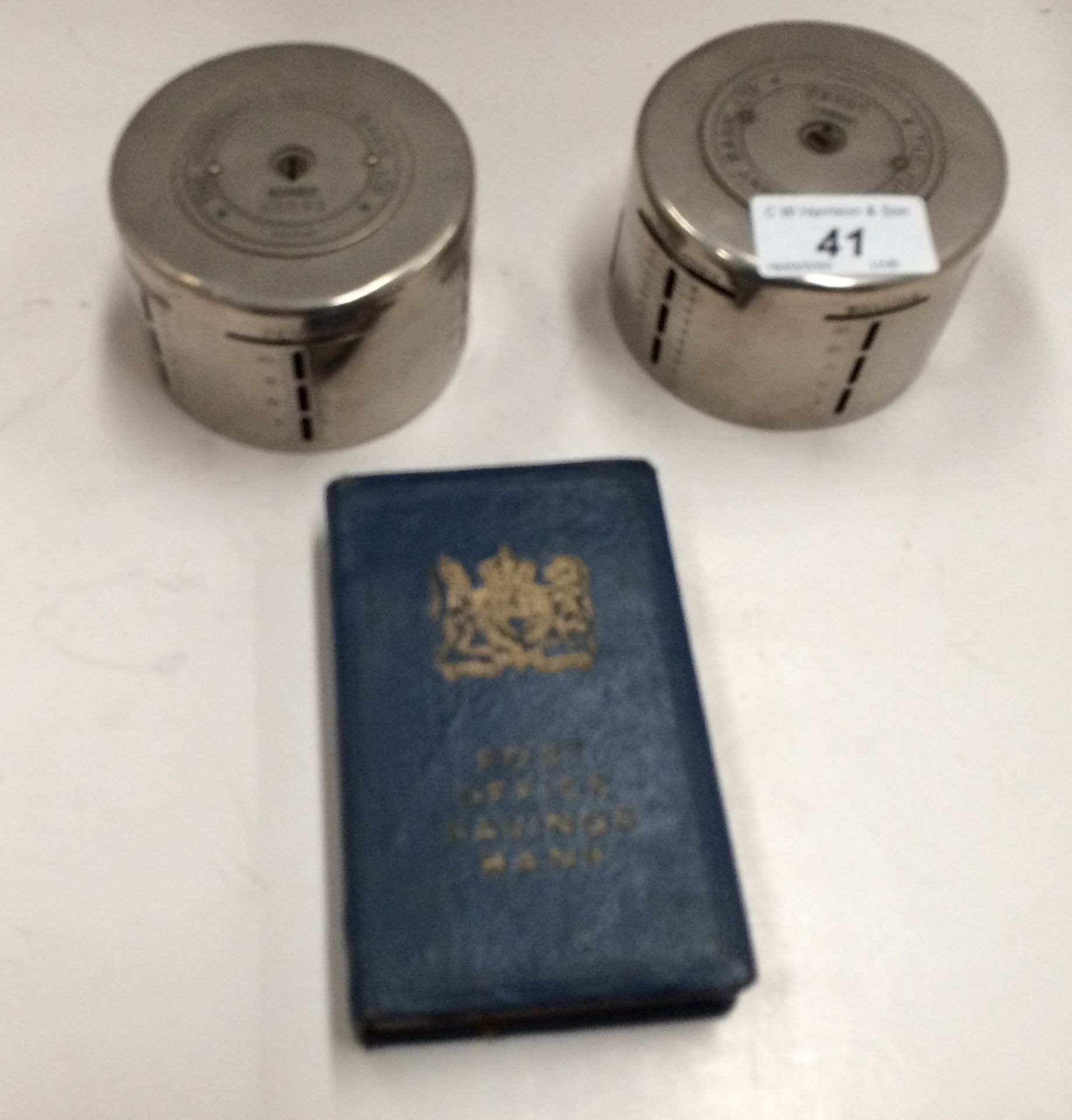 2 x items - The Yorkshire Penny Bank (locked) and a Post Office Savings Bank (locked)