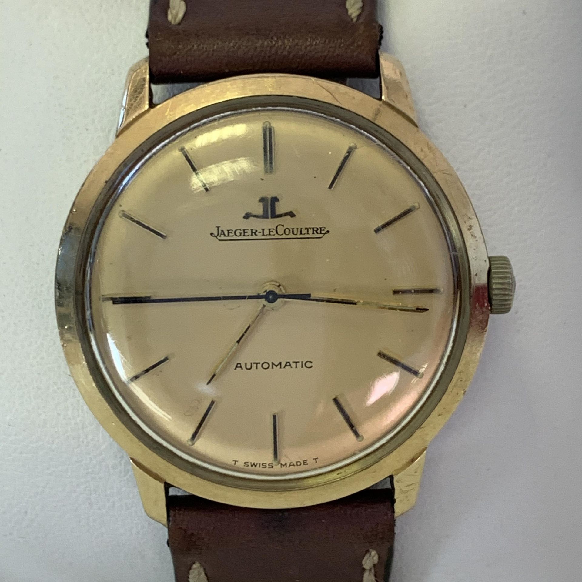 Gentleman's Jaeger Le Couture wrist watch in 9ct gold case, approximately 12. - Image 2 of 4