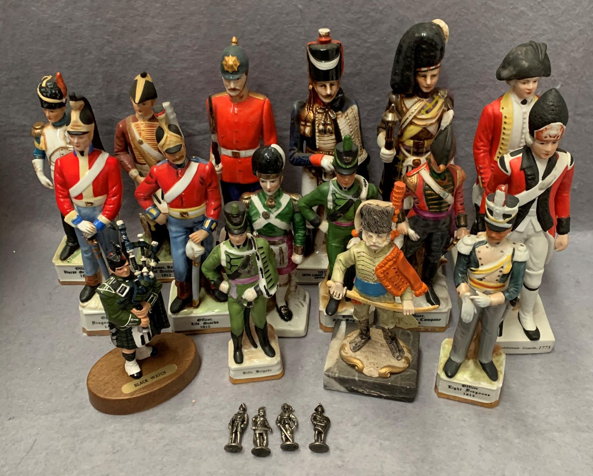 Sixteen military models - mainly British regiments circa Napoleonic times and later, - Image 2 of 2